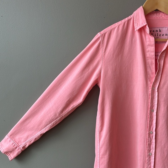 Frank & Eileen Mary Vibrant Pink Watermelon Casual Shirt Dress , XS - Picture 4 of 9